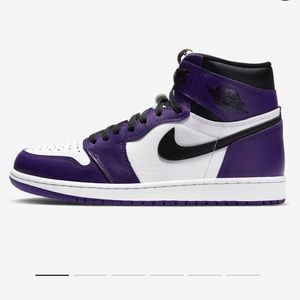 Nike Air Jordan 1 Court Purple Sz 10.5 men